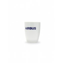 Airbus Mug - white with blue sign, approx. 9.8 oz