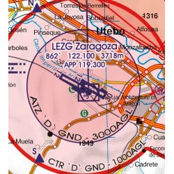 Hiszpania Mapa Południowo-Zachodnia - Spain South West VFR Aeronautical Chart – ICAO