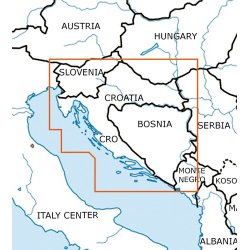 Mapa Lotnicza Chorwacja Bośnia i Hercegowina - Croatia & Bosnia and Herzegovina VFR Aeronautical Chart – ICAO