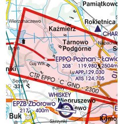 Mapa Lotnicza Polska Północna - Poland North VFR Aeronautical Chart – ICAO