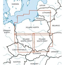 Mapa Lotnicza Polska Południowo-Zachodnia Poland South West VFR Aeronautical Chart – ICAO