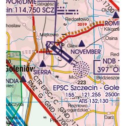Mapa Lotnicza Polska Południowo-Wschodnia Poland East VFR Aeronautical Chart – ICAO