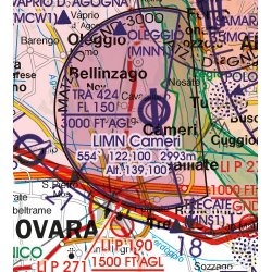 Mapa Lotnicza Włochy Północne - Italy North VFR Aeronautical Chart – ICAO