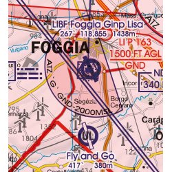 Mapa Lotnicza Włochy Zachodnie - Italy West VFR Aeronautical Chart – ICAO