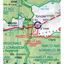 Mapa Lotnicza Włochy Południe - Italy South VFR Aeronautical Chart – ICAO