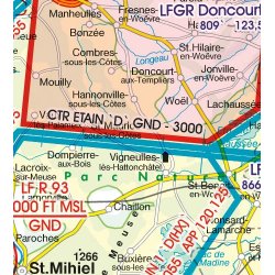 Mapa Lotnicza Francja Północno-Wschodnia - France North West VFR Aeronautical Chart – ICAO