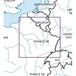 Mapa Lotnicza Francja Północno-Zachodnia - ICAO France North East VFR Aeronautical Chart – ICAO