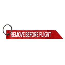 Brelok - przywieszka do kluczy - wstążka RBF "Remove Before Flight