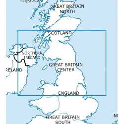 Mapa Lotnicza Wielka Brytania Centralna - Great Britain Center VFR Aeronautical Chart – ICAO