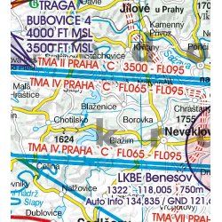 Mapa Lotnicza Czechy - Czech Republic - Czechia VFR Aeronautical Chart – ICAO