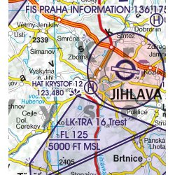 Mapa Lotnicza Czechy - Czech Republic - Czechia VFR Aeronautical Chart – ICAO