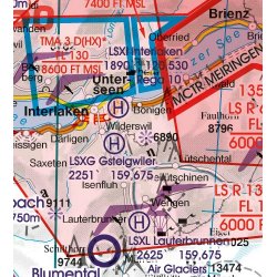 Mapa Lotnicza Szwajcaria - Switzerland VFR Aeronautical Chart – ICAO