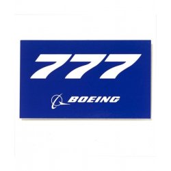 Boeing 777 Blue Sticker - naklejka